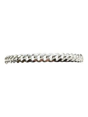 Cuban Bracelet Sterling Silver 8in 6.4mm Box Lock New